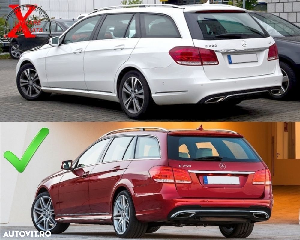Difuzor Bara Spate MERCEDES E-Class W212 S212 Facelift (2013-2016)- livrare gratuita - 11