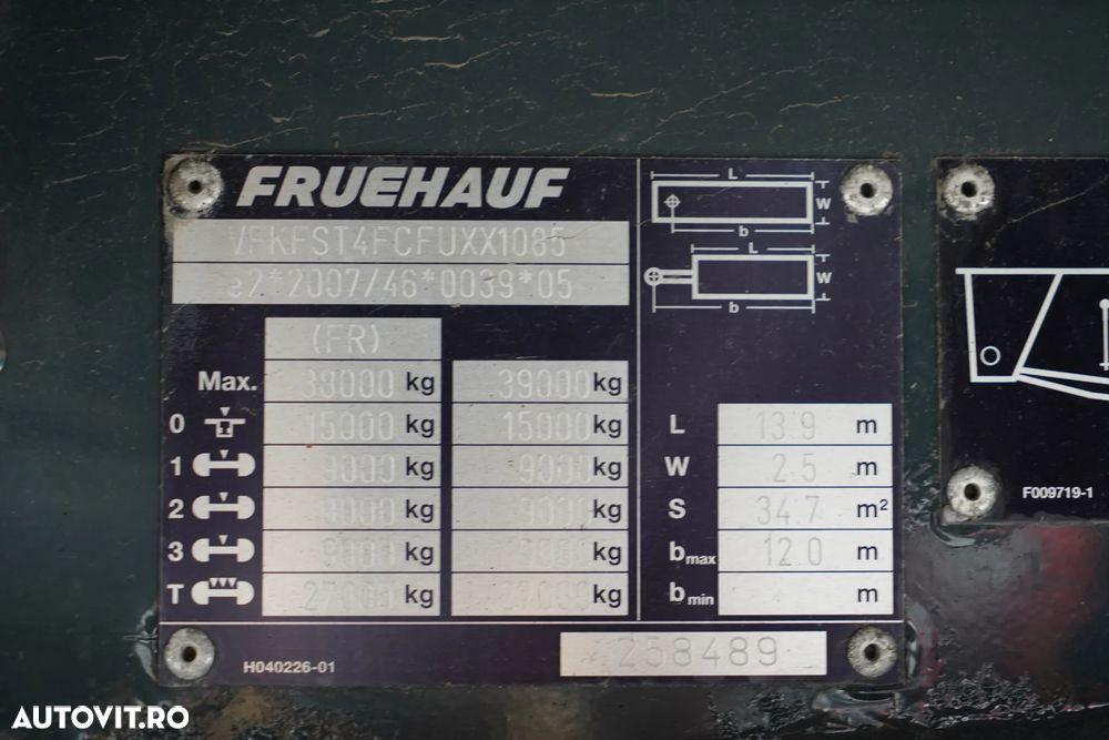 Fruehauf CORTINĂ / STANDARD / PODEA REZISTENTĂ - 28
