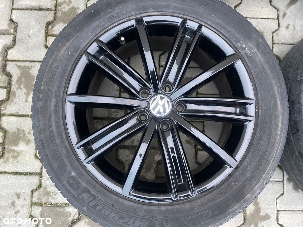 FELGI ALUFELGI 18 VOLKSWAGEN TIGUAN GOLF PASSAT SEAT SKODA 5X112 ET43 7J SPRAWDZONE ORYGINAŁ - 6