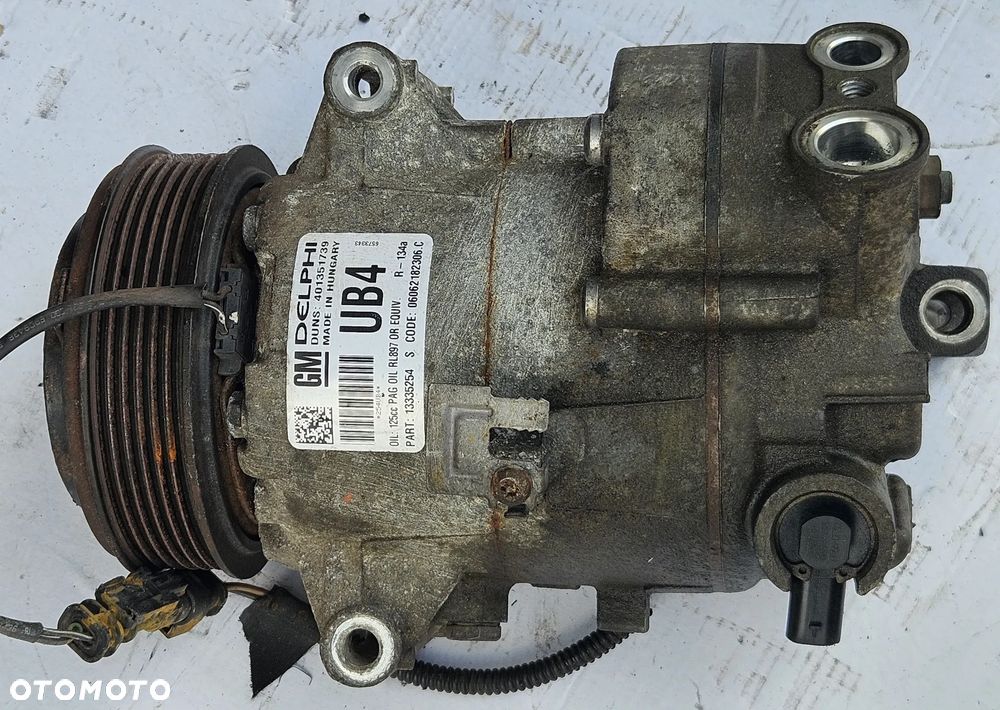 Opel Insignia Astra Zafira 1.6 1.8 16V kompresor sprężarka klimatyzacji UB4 13335254 UF4 13335250  UL3 13286085 - 1