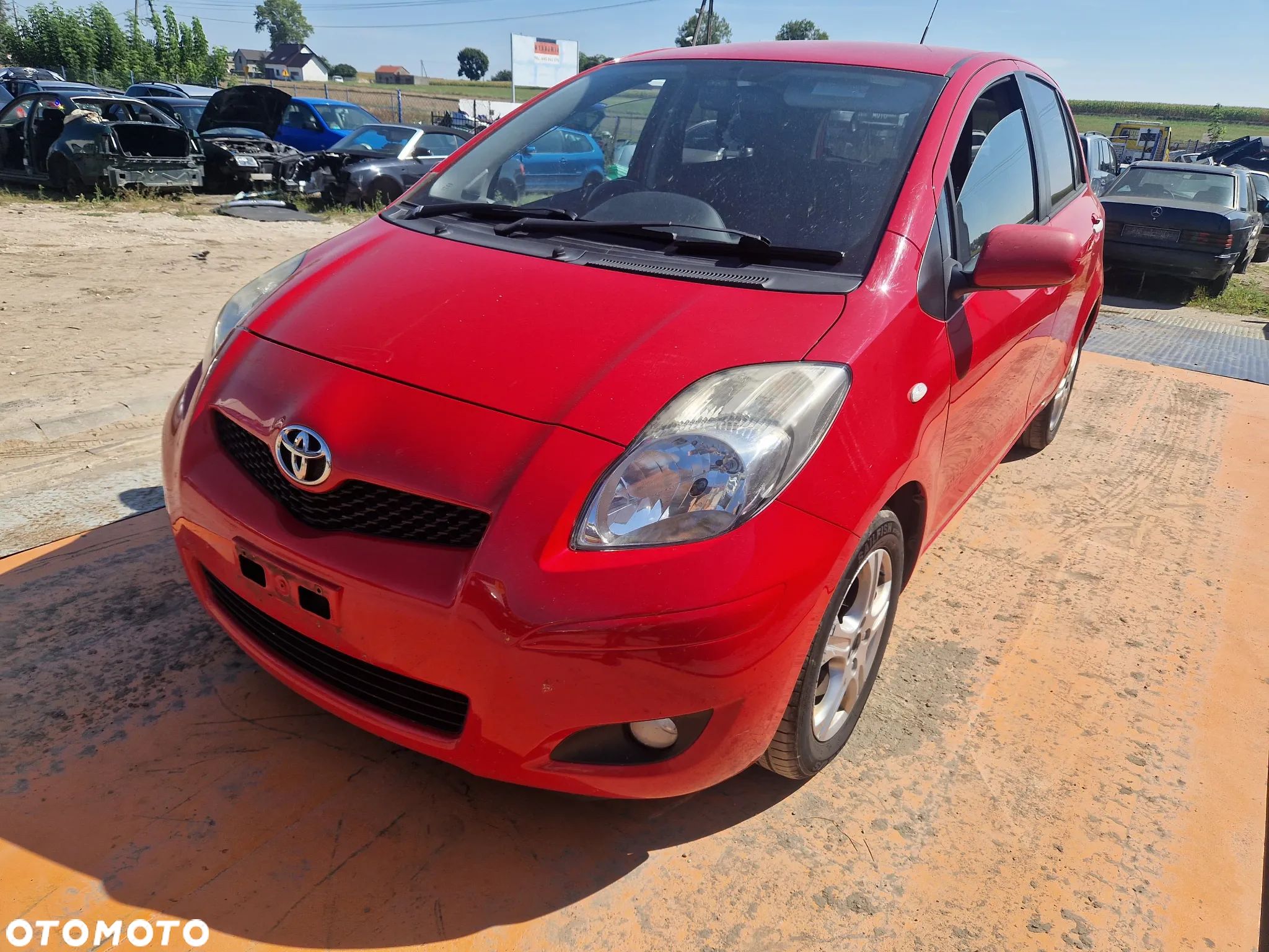 Toyota YARIS II 2005/08-2012/12 Silnik 1.4 D-4D 1ND-TV 90KM/66kW 3P0 na części drzwi maska zderzak - 1