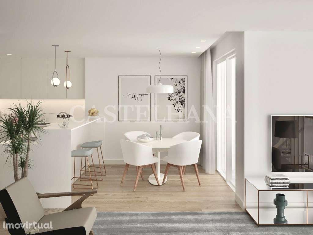 Apartamento T2 com varanda em novo empreendimento em Matosinhos - Grande imagem: 3/108