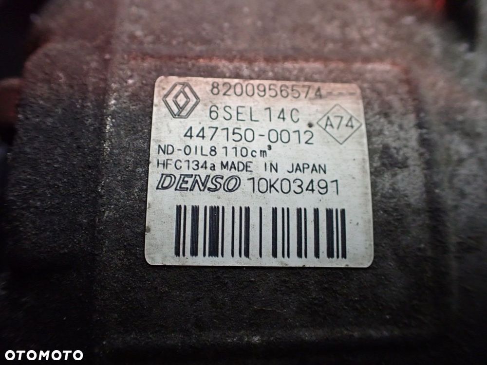 SPRĘŻARKA KLIMATYZACJI RENAULT SCENIC III  8200956574 - 7