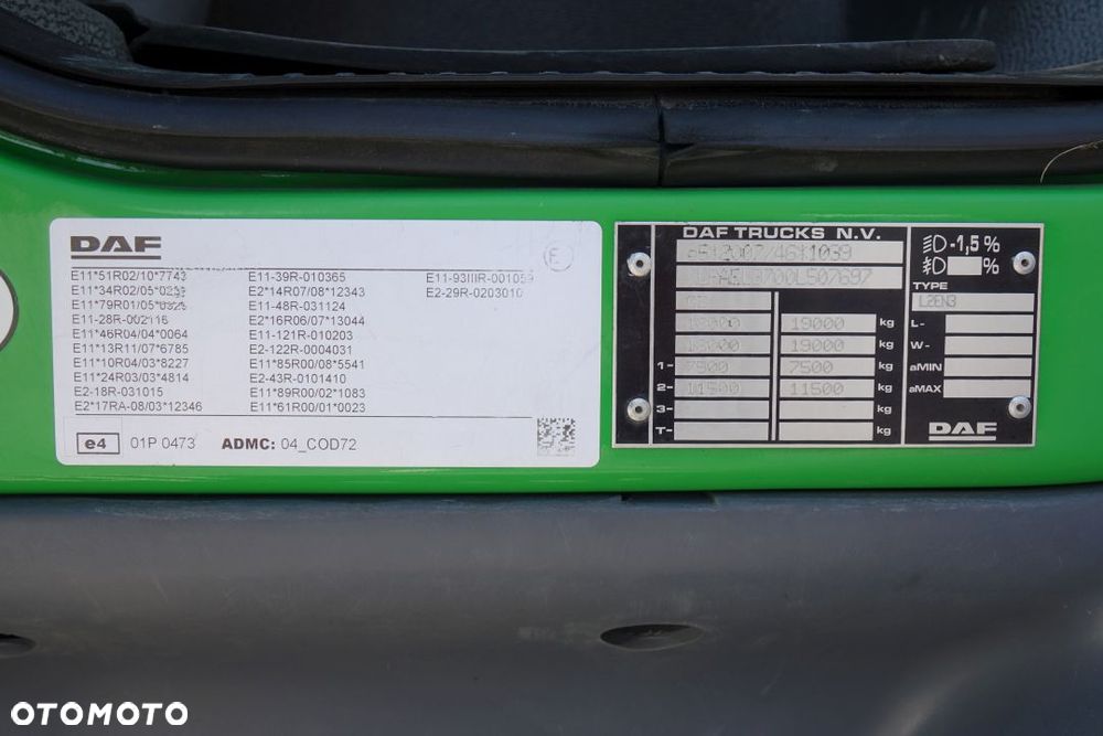 DAF LF 320 EURO 6/ CHŁODNIA PLASTOBLOK / CARRIER SUPRA 850Mt / AUTOMAT / DRZWI / WINDA ZAŁADUNKOWA - 35