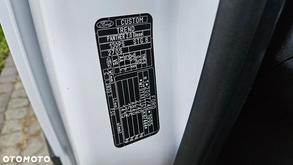 Ford Custom 2,0TDCI 139 t.km. Webasto Klima Parktronik Tempomat Hak Super Stan - 29