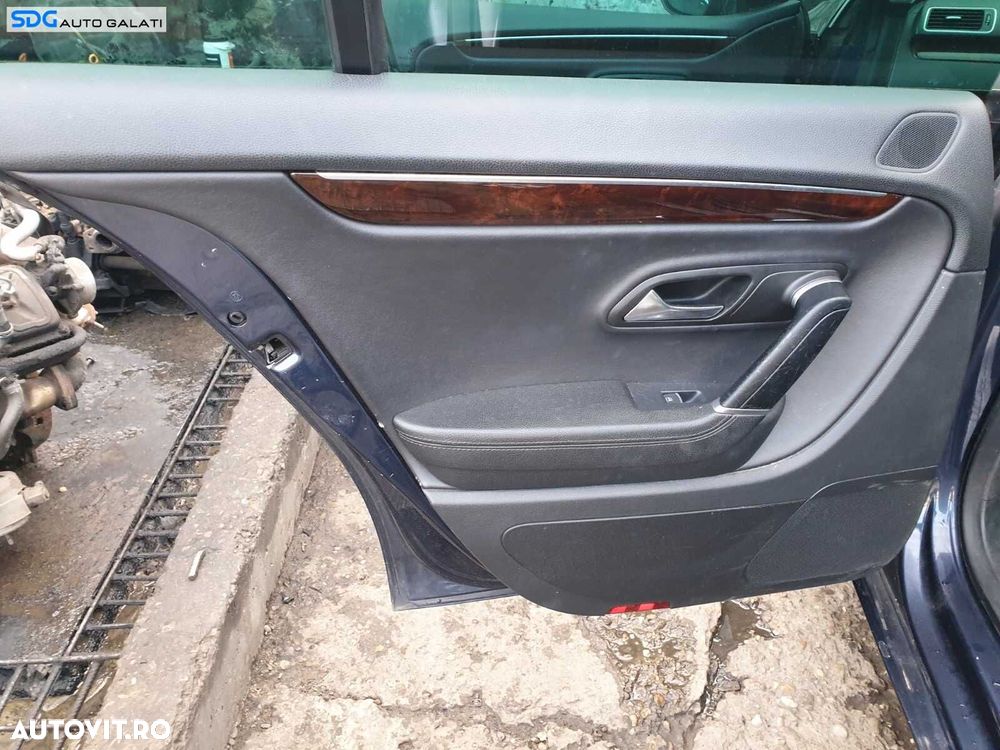 Panou Tapiterie Fata Usa Interioara Stanga Spate Piele Neagra Volkswagen CC 2012 - 2017 [C3840] - 1