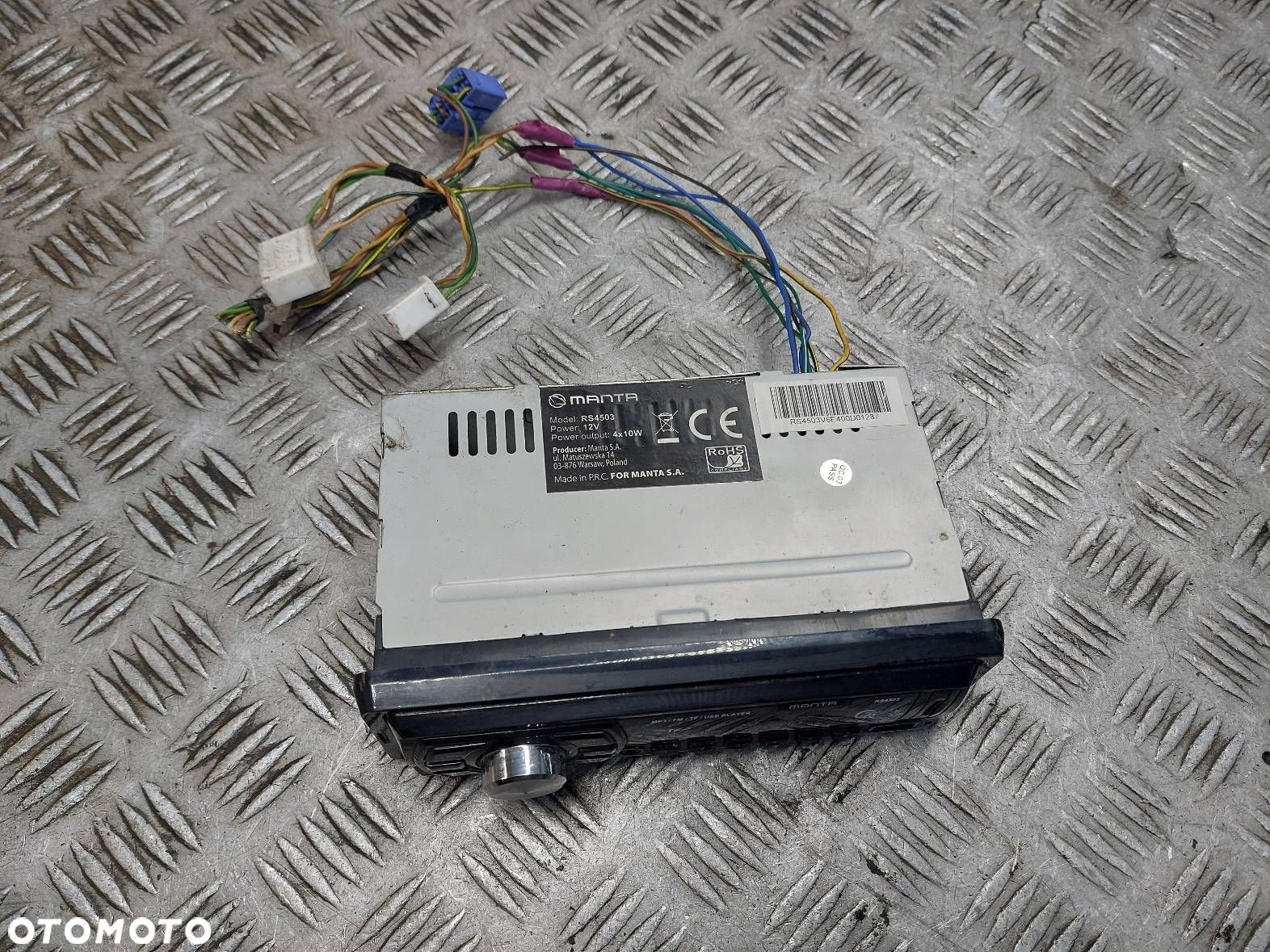 RADIO ODTWARZACZ SAMOCHODOWY 1 DIN MANTA RS4503 - 2