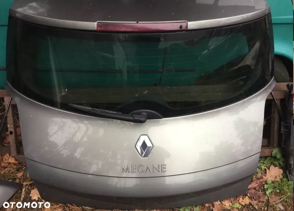 Megane 2 Pas przedni wzmocnienie czołowe belka pod zderzak Belka pod chłodnice ZDERZAK BŁOTNIKI Przód Tył , Klapa tylna bagażnika - Renault Megane II - Zielone - 8