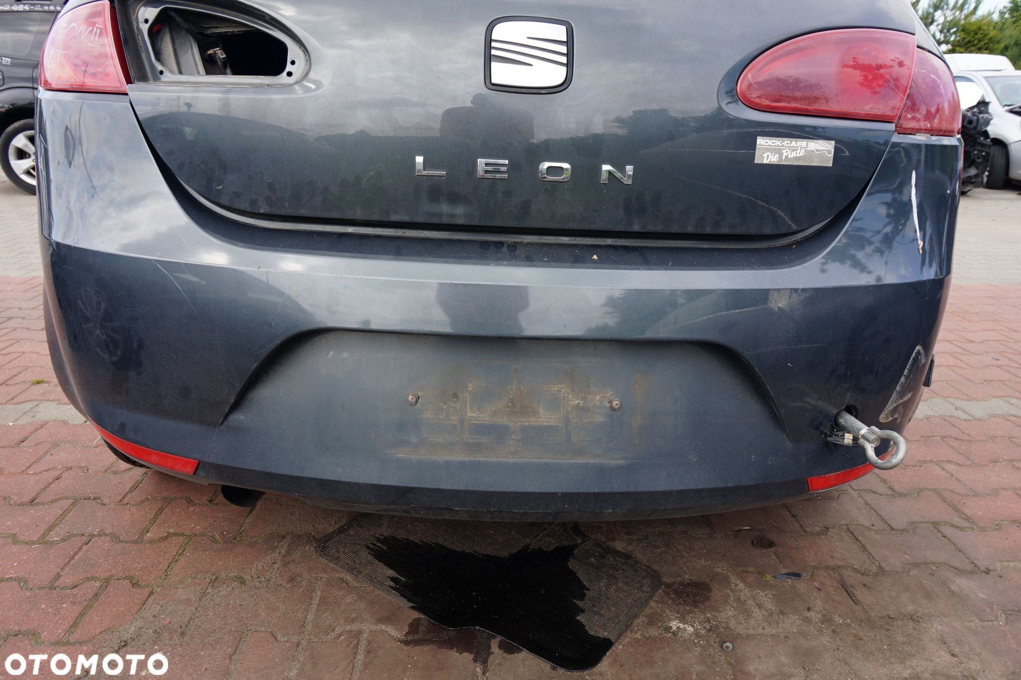 ZDERZAK TYLNY LEON II 1P1 5D HB LS7Z  CZARNY SEAT 2005-2009 - 1