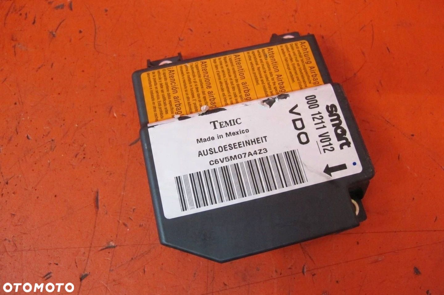 SMART FORTWO I 1 450 MODUŁ STEROWNIK SENSOR AIRBAG 0001211V012 - 1