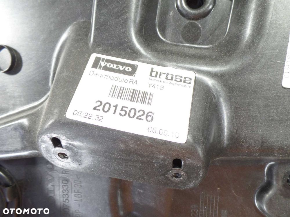 VOLVO XC60 08-13 MECHANIZM PODNOSNIK SZYBY PRAWY TYL 964243 30753330 - 7