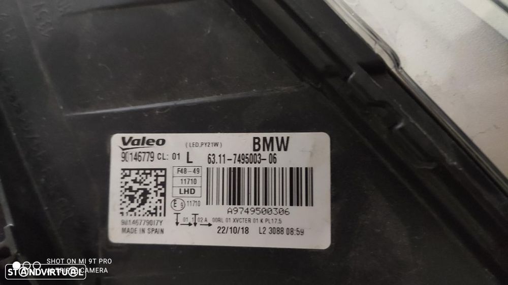 farol esquerdo full Led BMW X1 f48 - 4