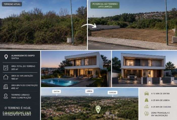 Terreno Urbano com enorme potencial em Almargem do Bispo - Sintra - Grande imagem: 3/3