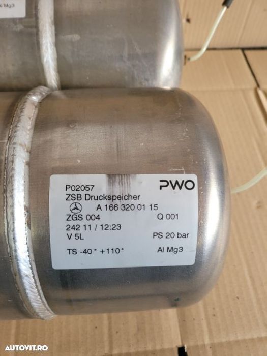 Rezervor Aer Suspensie Pneumatica Mercedes ML GLE W166 X166 An 2011-2018 Cod A1663200015 A1663200115 - 5