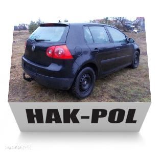 VW VOL;KSWAGEN GOLF 5 V 6 VI + PLUS hatchback HAK HOLOWNICZY + MODUŁ + WIĄZKA + GNIAZDO 7 PIN/13 - 9