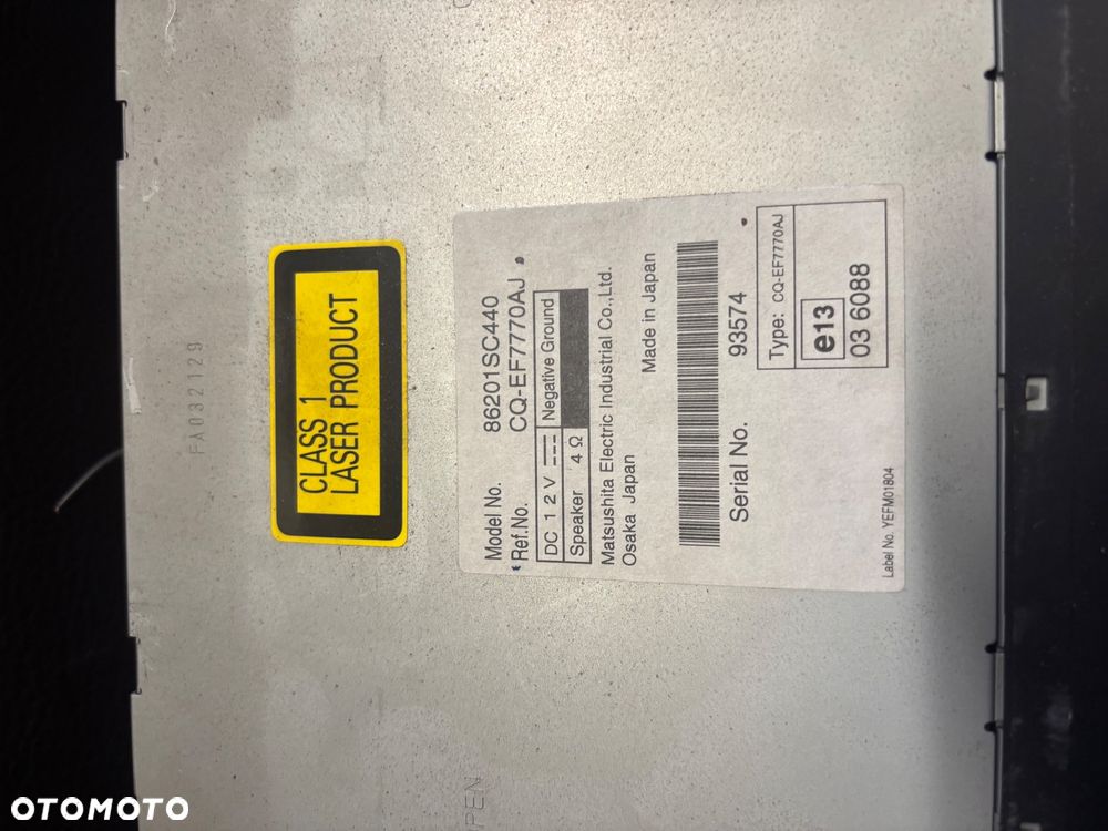 SUBARU FORESTER III RADIO CD - 3