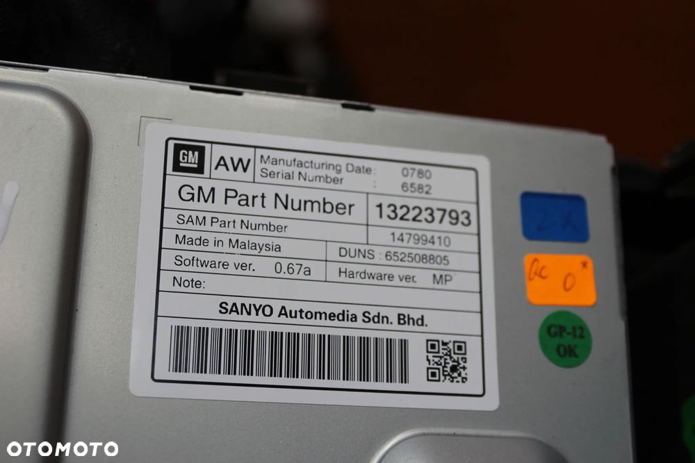 RADIO NAWIGACJA KOLOROWA OPEL INSIGNIA DVD 800 NAVI BRĄZOWA KOMPLET EUROPA - 9