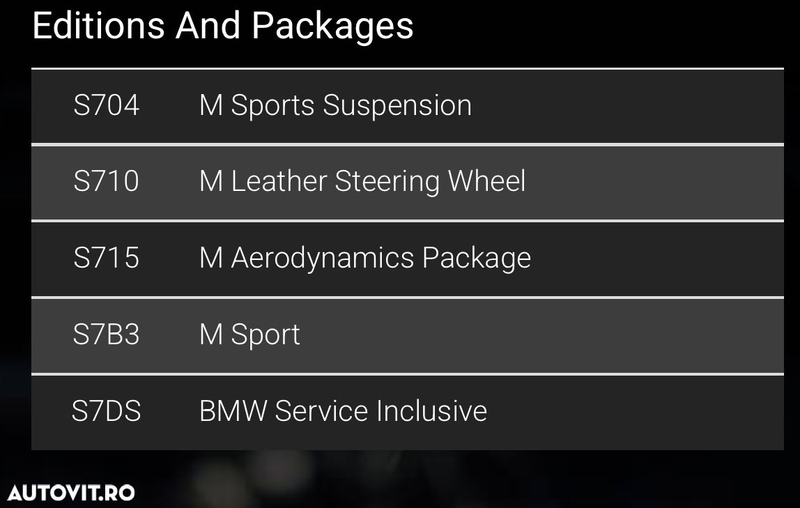 BMW Seria 1 - 7