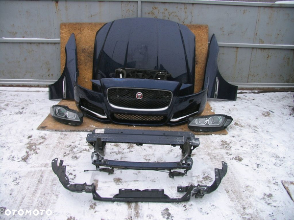JAGUAR XF X260 PRZOD KOMPLET MASKA ZDERZAK LAMPY