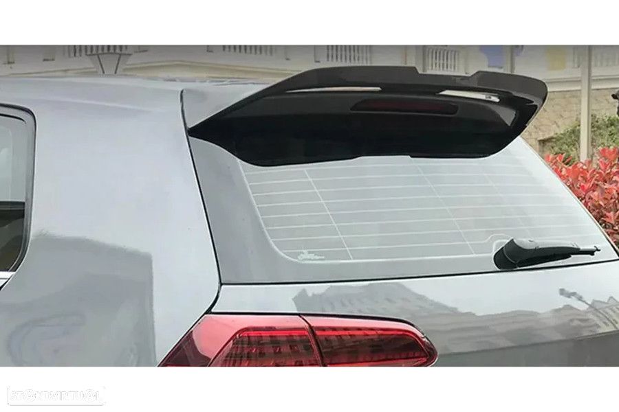 Aileron / lip / spoiler traseiro em preto piano brilhante em plástico ABS para VW Golf 7 / 7.5 3D 5D hatchback 2012-2020