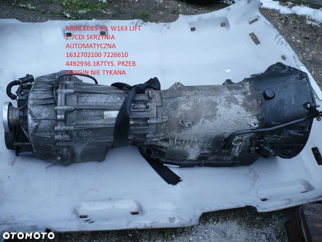 ML W163 2.7CDI SKRZYNIA BIEGOW REDUKTOR ORYGI.EU. - 1