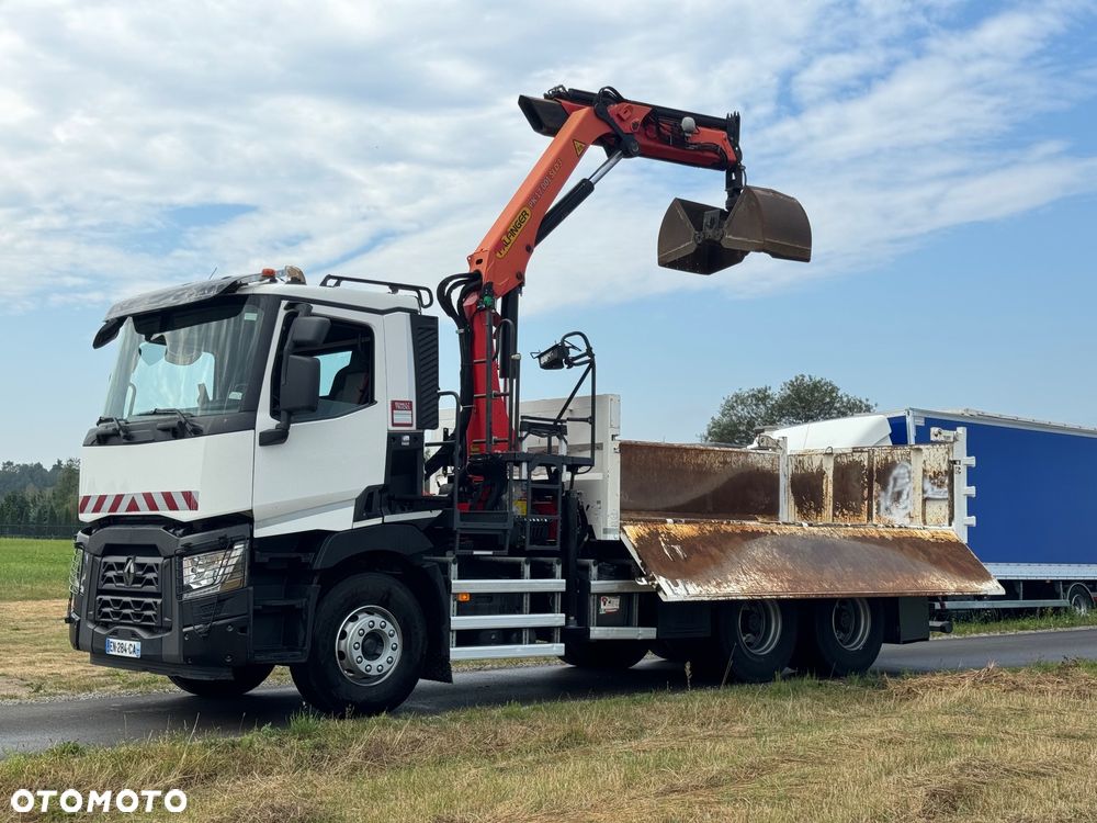 Renault RENAULT C 380 / 6x4 / WYWROTKA + HDS PALFINGER 17.001 / HYDROBURTA / EURO 6 / STEROWANIE RADIOWE - 2
