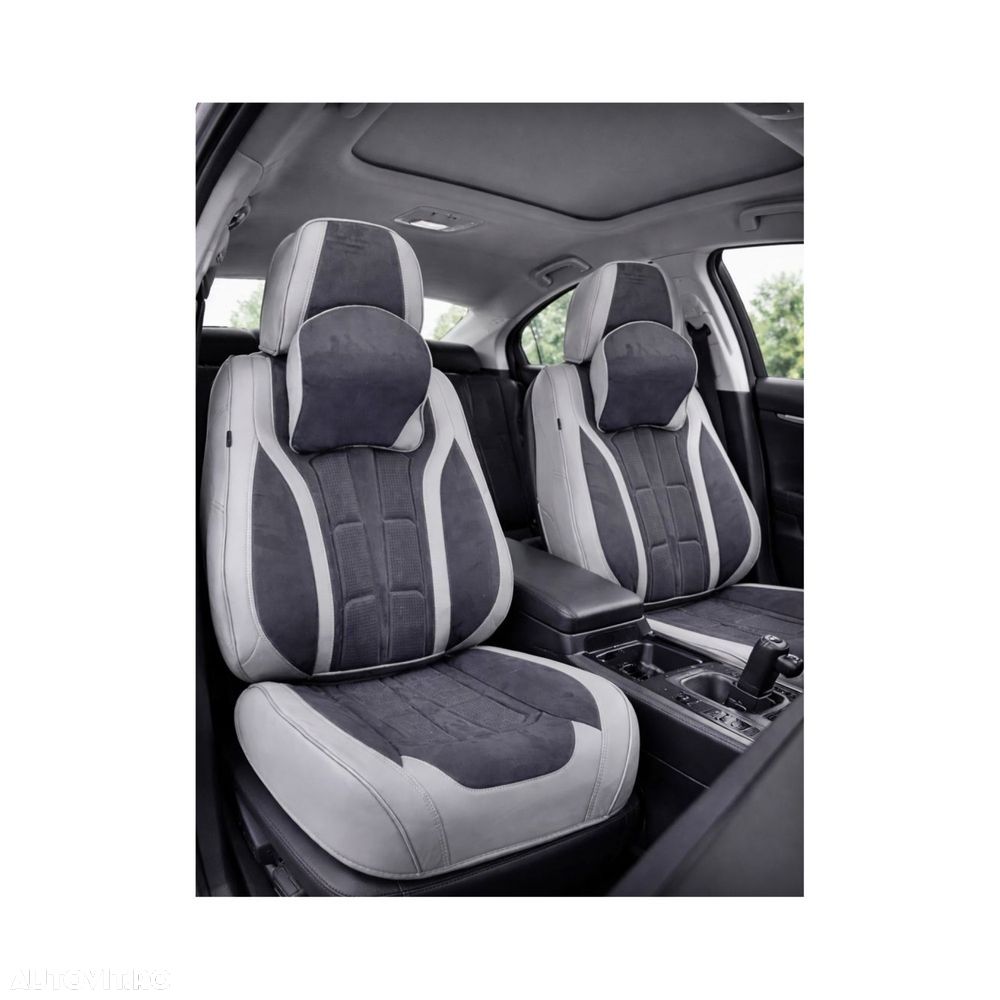 Huse scaune auto universale fractionate 9D PREMIUM FATA SI SPATE - 2