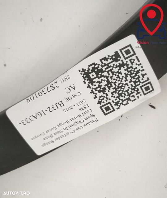 Deflector Aer Bara Fata Dreapta Original In Stare Buna Land Rover Rang - 8