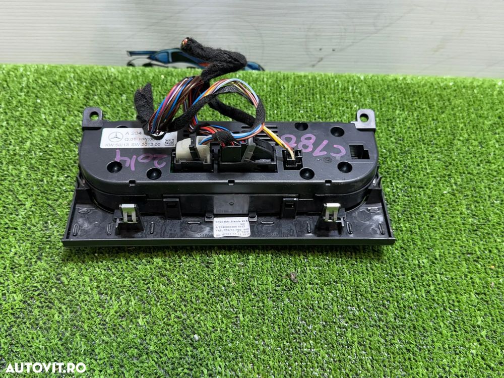 PANOU COMANDA CLIMA / AC MERCEDES BENZ W205 C180 1.6 BENZINA 2014 COD OEM A2046809208 / A2049006608 / BREAK 2014-2021 - 5