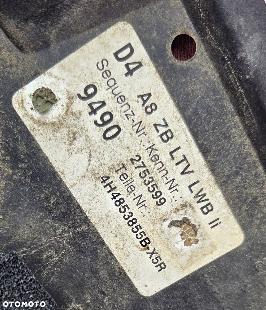 AUDI A8 D4 LIFT LONG LX5R NAKŁADKA PROGOWA PRÓG LEWA 4H4853855B - 4