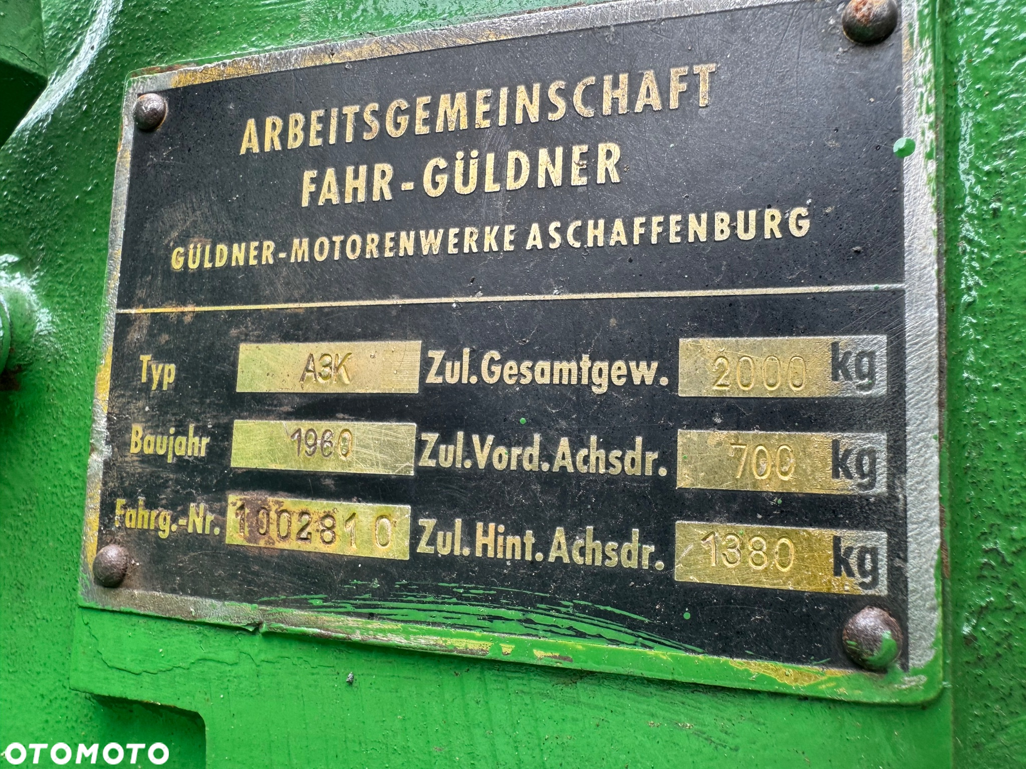 Deutz-Fahr Fahr Güldner A3K Burgund D133 - 6