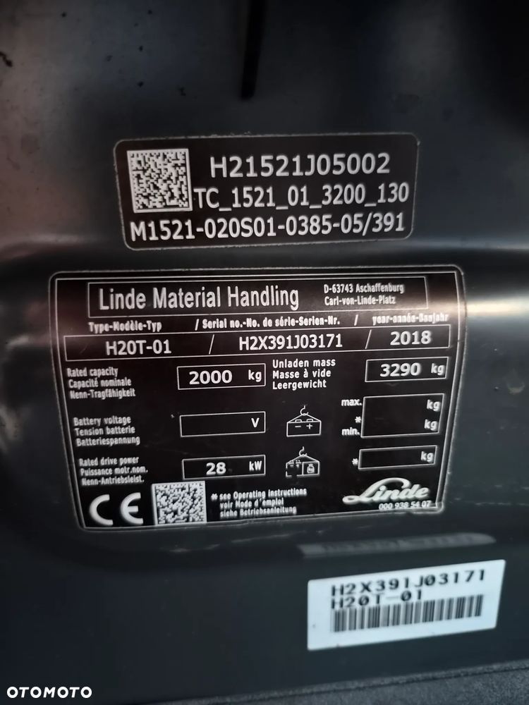 Linde LINDE H20T-01 Przebieg tylko 5800 mth VAT23% - 10