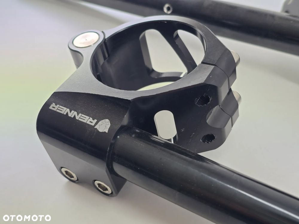 KIEROWNICA DWUCZĘŚCIOWA CLIP-ON UCHWYT 55MM CZARNA BMW KAWASAKI SUZUKI YAMAHA - 3