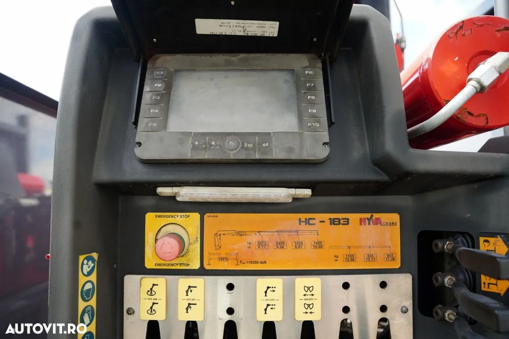 Volvo FMX 430 / LIVRARE - 7,15 M / HYVA HC-183 CUPĂ / ROTATOARE / FURCĂ PENTRU PALEȚI / TELECOMANDĂ - 21