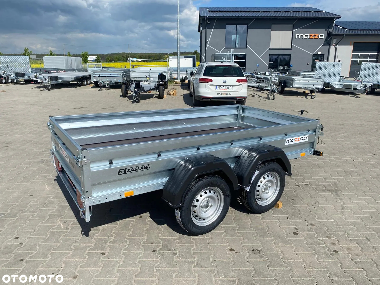 Zaslaw Dostawa Przyczepa DMC750kg 265x132x35cm, 2 osie SOLIDNA I MOCNA! HIT! - 6