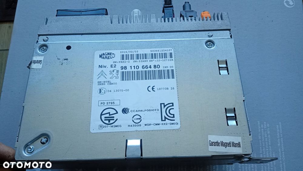 peugeot 2008 radio fabryczne oe 9811066480 - 2