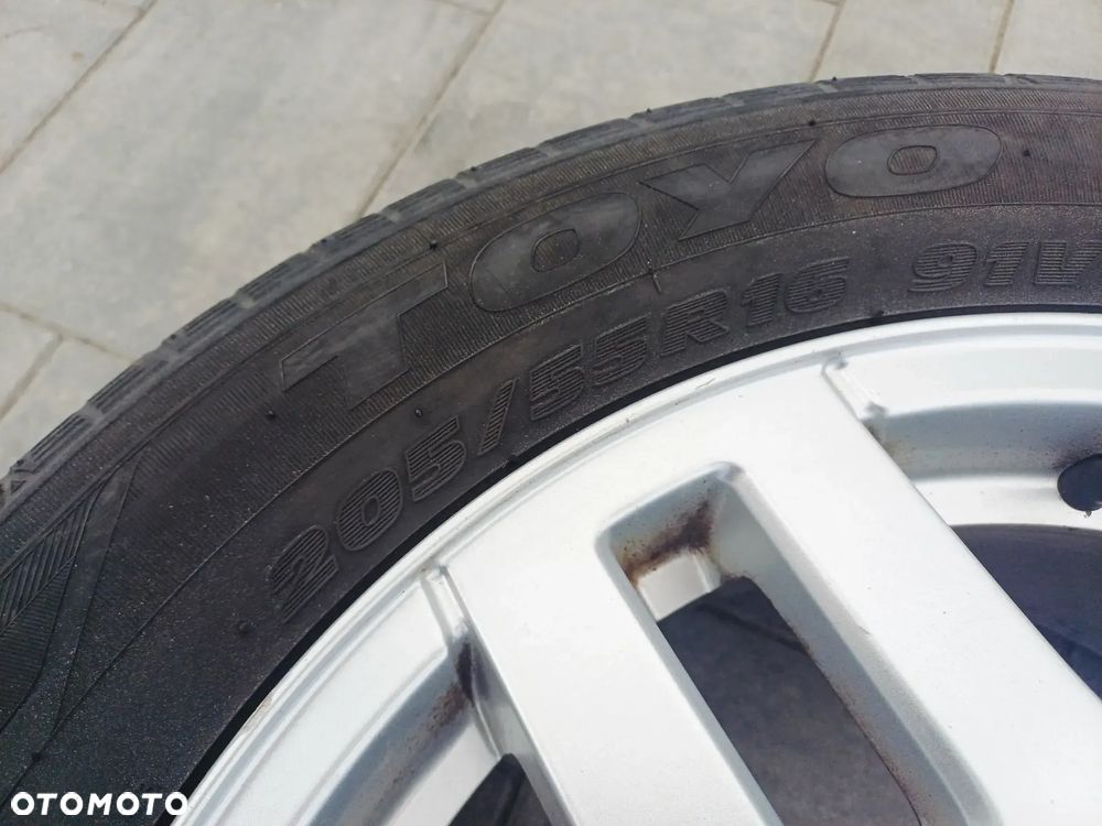 FELGI Z OPONAMI KOŁA ALUMINIOWE VW GOLF IV R16 5X100 ET42 57.1 mm OPONY TOYO PROXES CF2 205/55 R16 LATO NR27 - 8