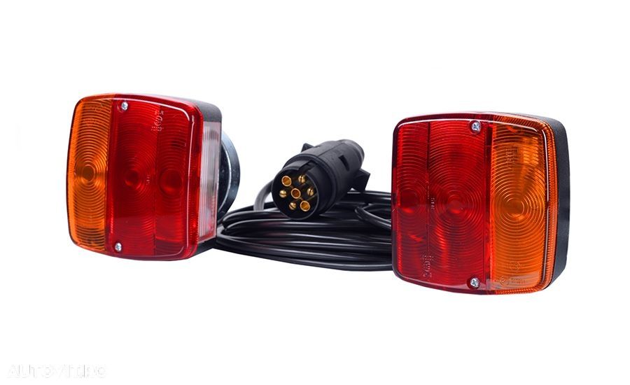 Set lampa stop remorca si cablaj 7m cu magnet - 1