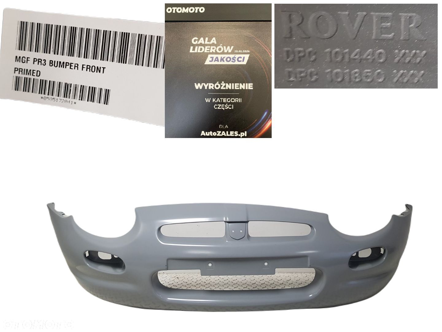 FABRYCZNIE NOWY ORYGINALNY ZDERZAK PRZEDNI PRZÓD MG MGF  MG F PR3 95-02 DPC101440 DPC101860 - 1