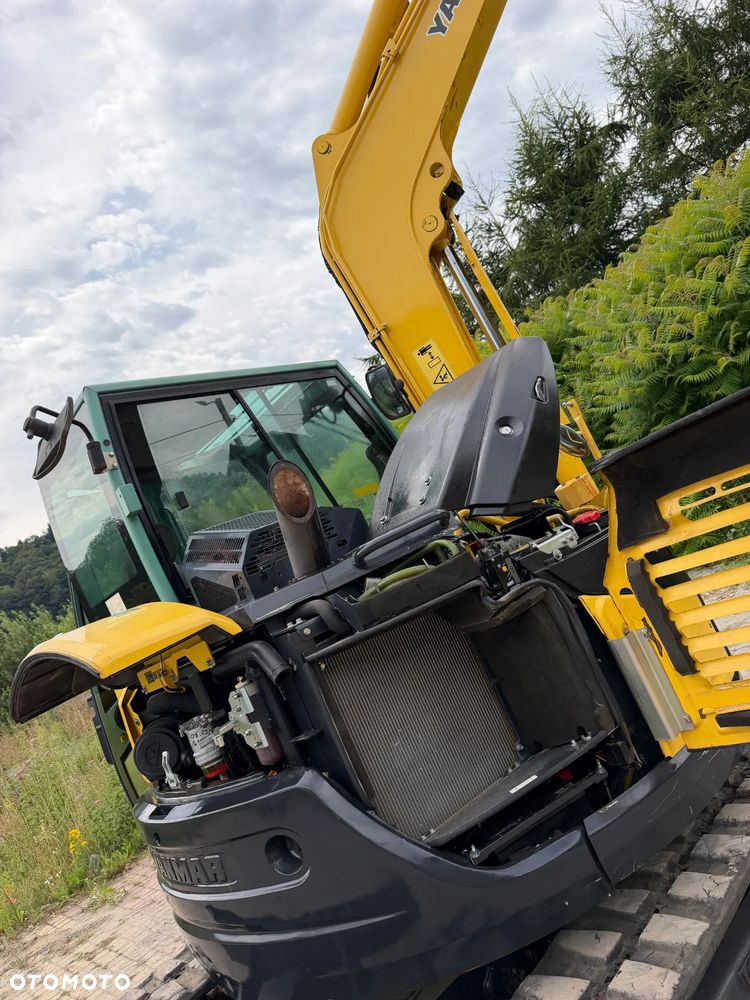 Yanmar VIO80-1A Koparka Gąsienicowa 8 ton jak Nowa z Salonu 2015 rok. KLIMATYZACJA. Łyżka skarpowa Hydrauliczna.  Szybko-złącze lenhoff hydrauliczne. Yanmar silnik 4 cylindry! Maszyna z Norwegii. Własna Pompa do tankowania ON. ani deka luzów i wycieków! OKAZJA Linia Hydr. Plus. Długie ramię PLUS. Oświetlenie LED. Wielka Okazja! Pełne sterowanie z dżojstików!! - 16