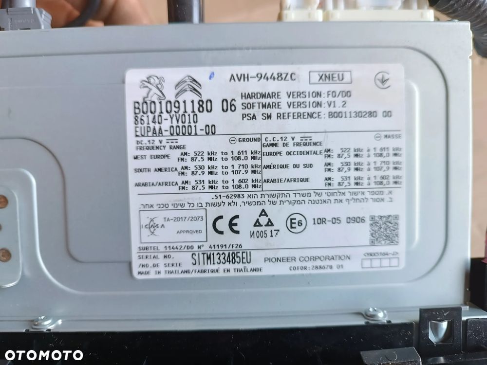 RADIO NAWIGACJA EKRAN WYŚWIETLACZ ORYGINAŁ 86140-YV010 TOYOTA AYGO II - 5