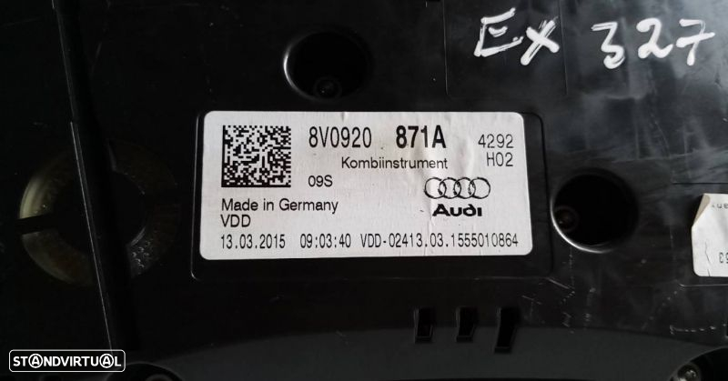 Quadrante / painel de instrumentos AUDI A3 Sportback (8VA, 8VF) - 3