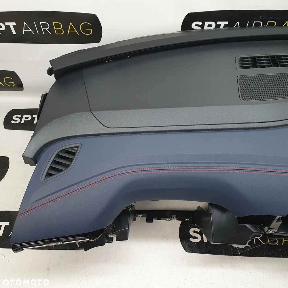 VW ID 4 ID4 GTX DESKA ROZDZIELCZA CZERWONA NITKA KONSOLA KOKPIT PULPIT PODUSZKI AIRBAG AIR BAG PASY KIT SET - 2
