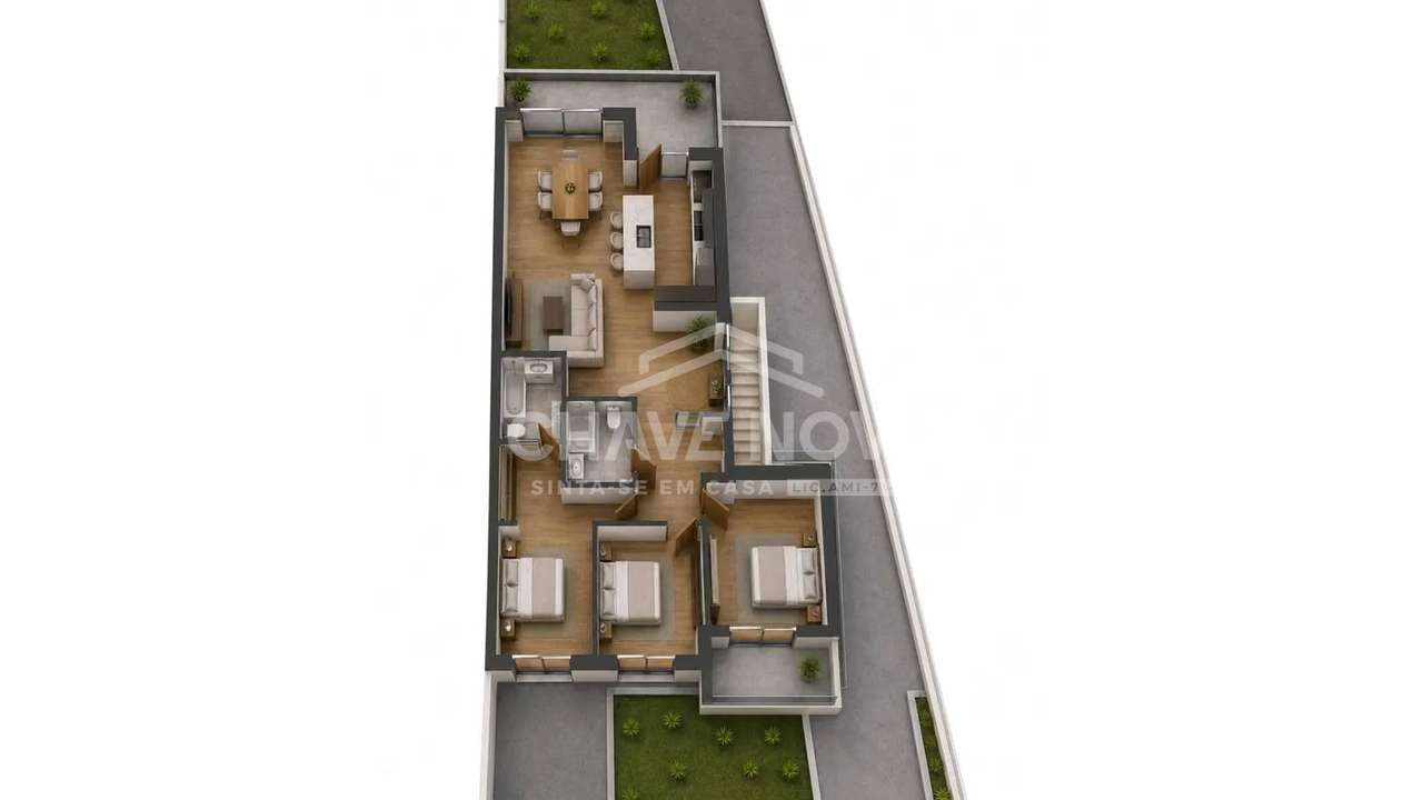 CO | T3 com Salão no Sótão e 80 m² de Espaço Exterior | Leça do Balio - Grande imagem: 5/6