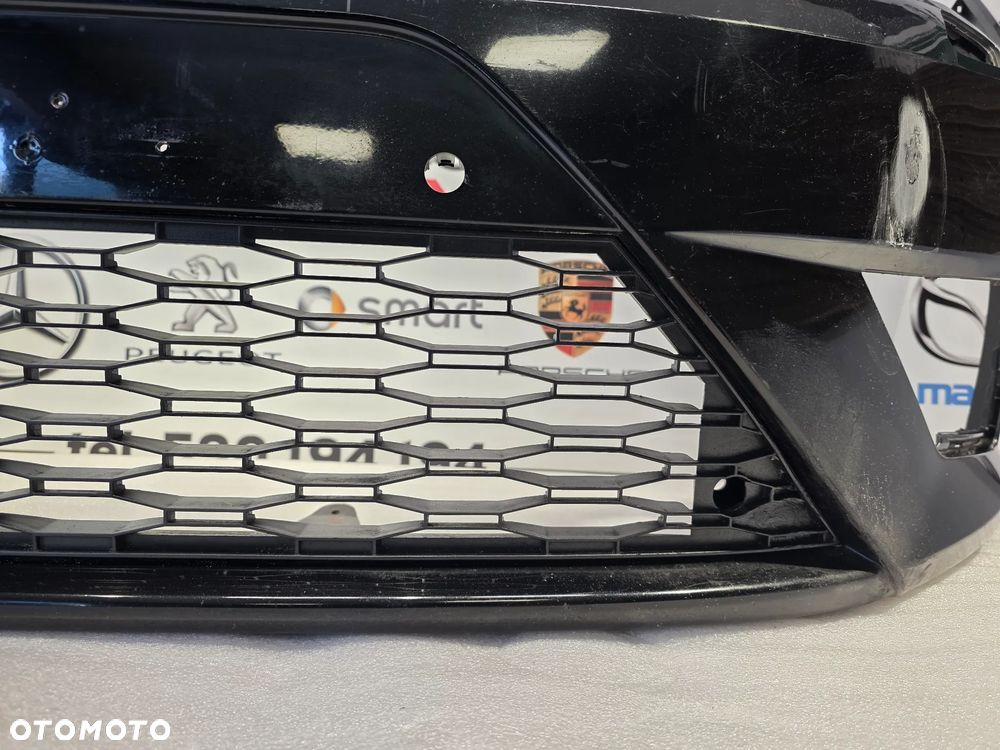 SEAT LEON 3 III 5F0 12- FR ZDERZAK PRZEDNI PRZÓD NA SPRYSKI + 4xPDC ORAZ KRATKA ŚRODKOWA NR 5F0807221M + 5F0853667A NR AUKCJI NZ2266 - 26