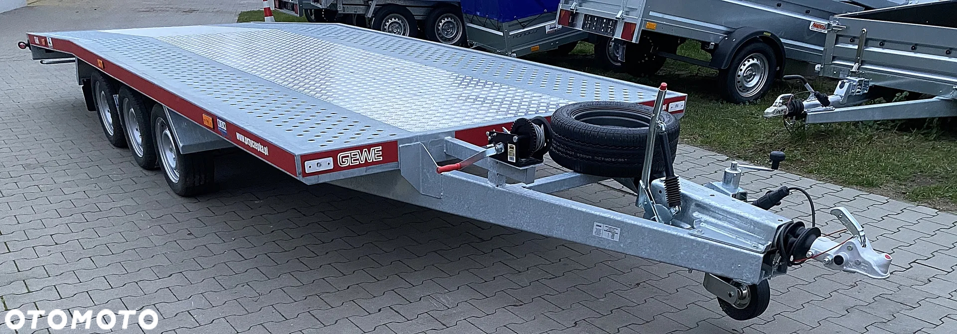 GEWE Laweta samochodowa GEWE 5,6m x 2,1m 3-osiowa DMC: 3500 kg - 11