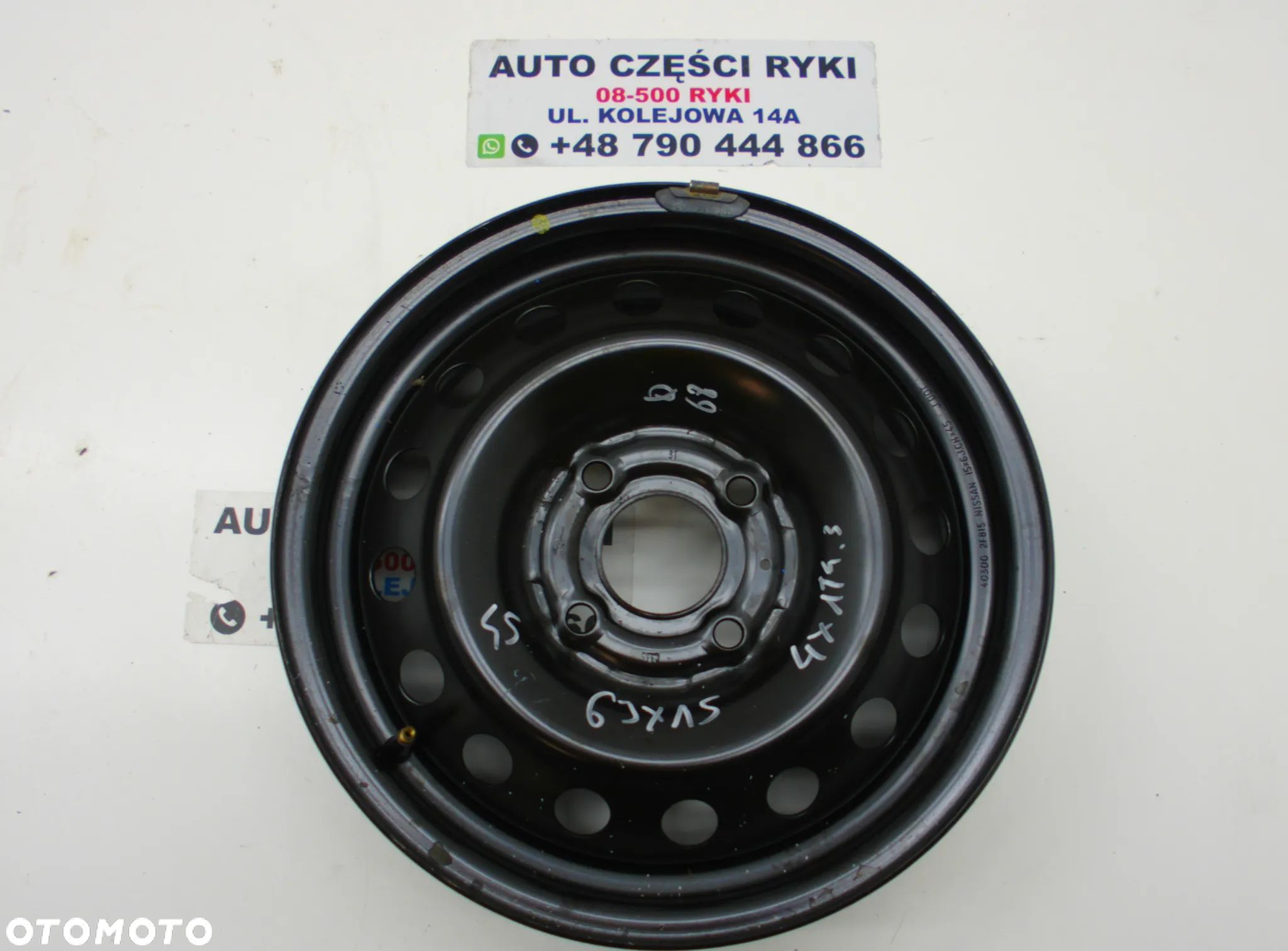 Nissan Felga Stalowa 6Jx15'' 4x114.3 et 43 - 1