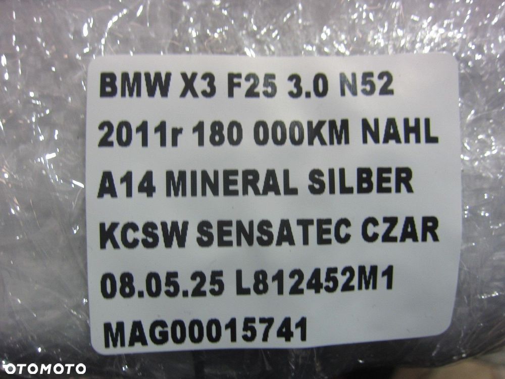 BMW X3 F25 KURTYNA POWIETRZNA AIRBAG LEWY LEWA PODUSZKA 9182226 72129182225 - 10