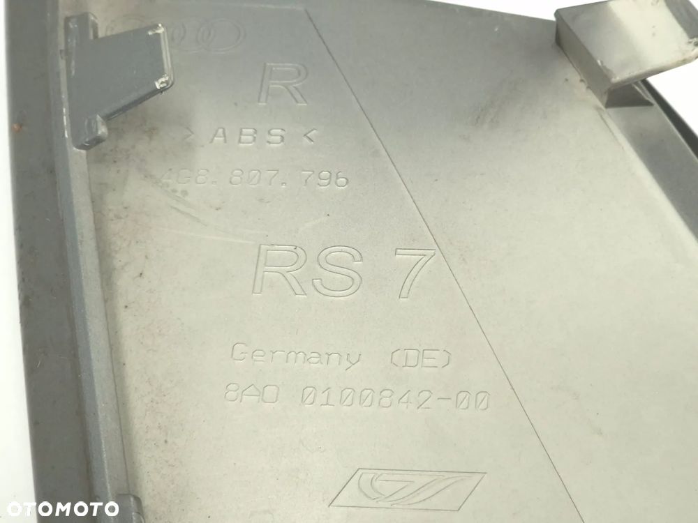 Audi RS7 wlot powietrza dokładka zderzaka prawa 4G8807796 - 4