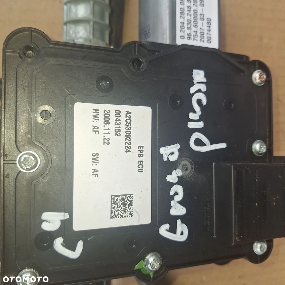 HAMULEC RECZNY ELEKTRYCZNY CITROEN C4 PICASSO A2C53092224 - 2